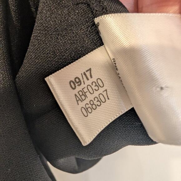 Adidas Women Swimsuit Solid Logo One-Piece Black White Plunge Back - Size M - Picture 7 of 7